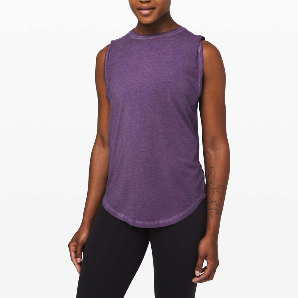 Lululemon Brunswick Muscle Tank Wash‎ in Washed Purple Ink